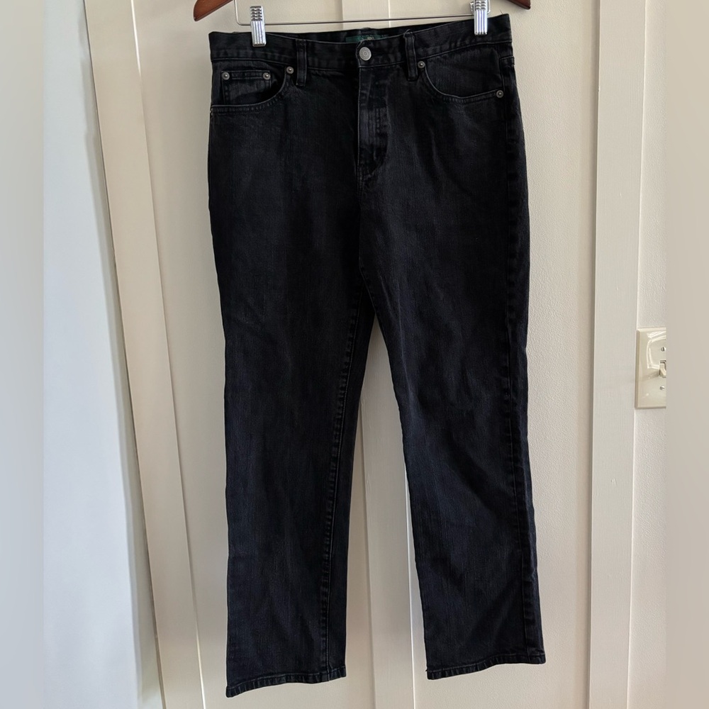 Lauren Ralph Lauren Black Classic Straight Jeans